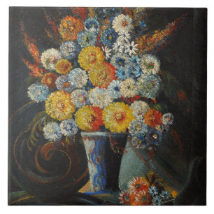 Vintage Gregor Perusek Flores em um Vaso