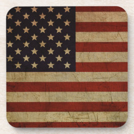 Vintage Grunge American Flag Porta copos
