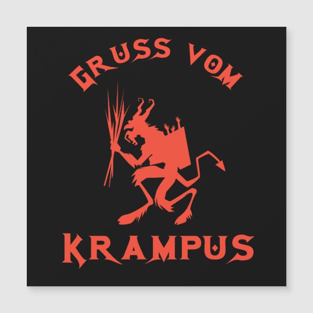 Vintage Gruss vom Krampus (Frente)
