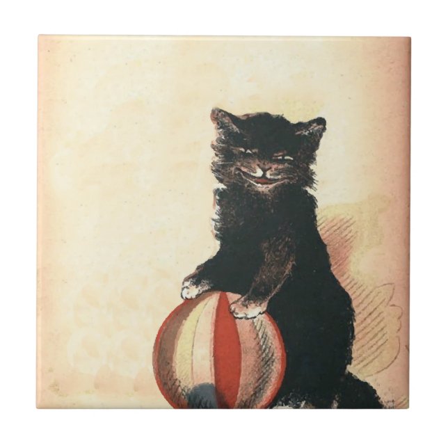 Vintage HALLOWEEN Black Cat (Frente)