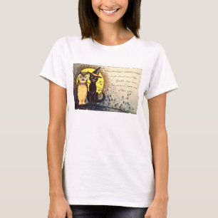 Vintage Halloween Camisas de Gato e Coruja