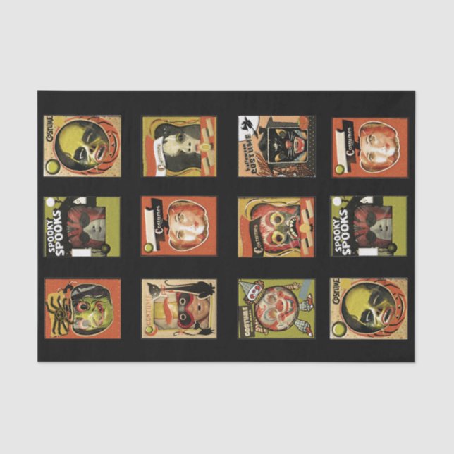 Vintage Halloween - Papel Tecido (Frente )