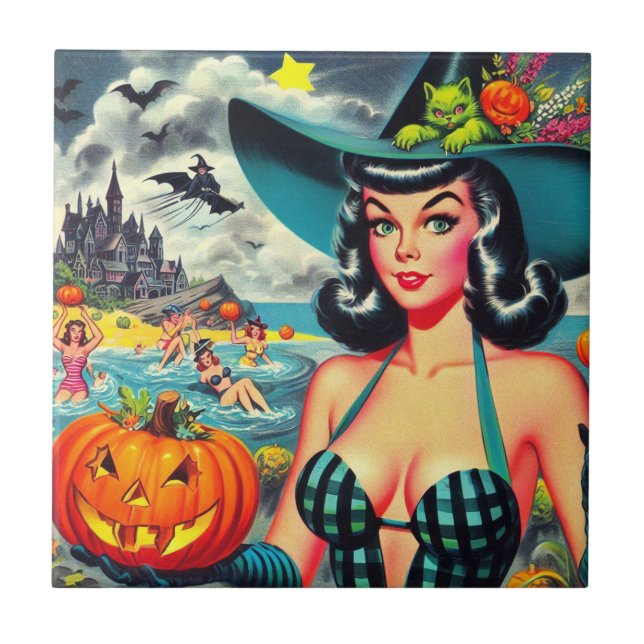 Vintage Halloween Pin-up (Frente)