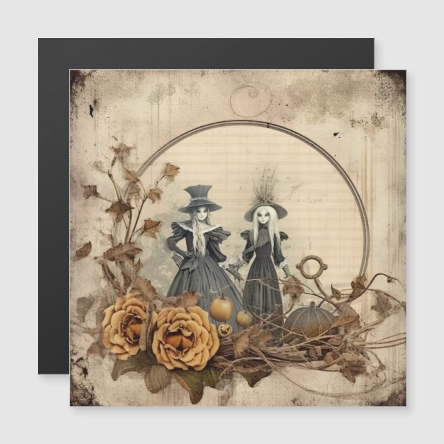 Vintage Halloween Witchcraft (12) (Frente/Verso)