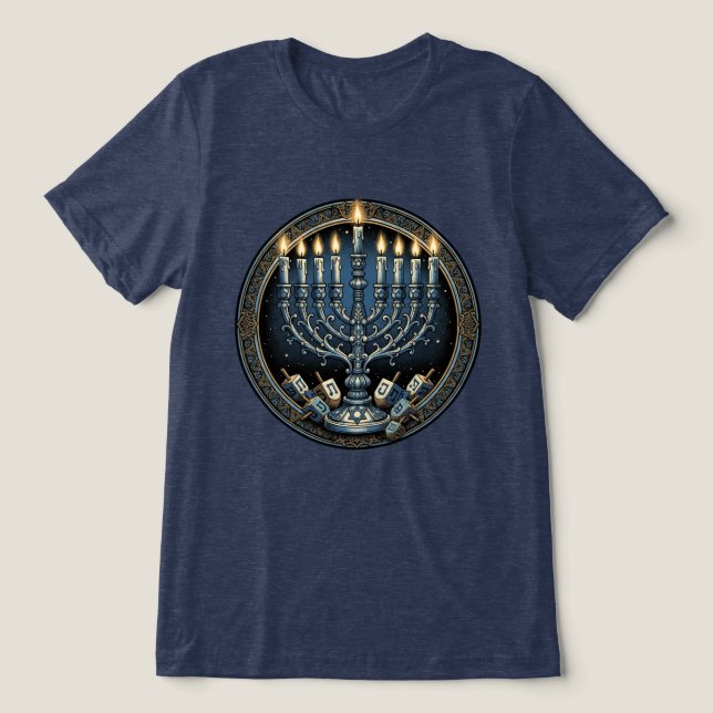 Vintage Hanukkah Menorah (Design frontal)