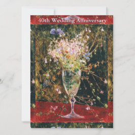 Vintage Happy 40º aniversário do casamento