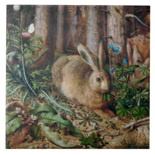 Vintage Hare in the Forest - Hans Hoffmann