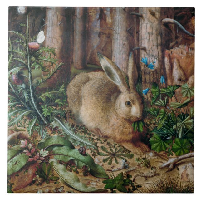 Vintage Hare in the Forest - Hans Hoffmann (Frente)
