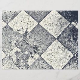 Vintage Harlequin Inspirou Textura Preta E Branca