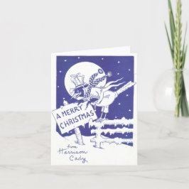 Vintage Harrison Cady Cartão de Natal
