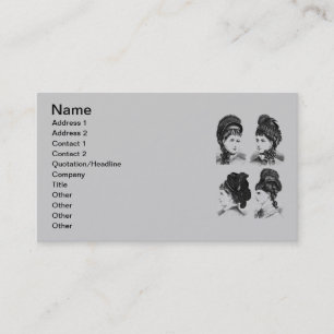 Vintage Hats Cartão de visita