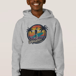 Vintage Hawaii Surfing Retro Sunset Aestético