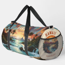 Vintage Hawaii Tropical Beach Viagem e Gym Name