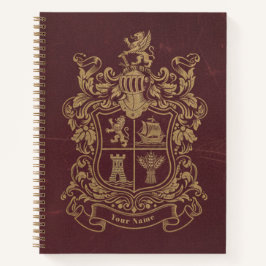 Vintage Heraldic Crest & Noble Shield Journal