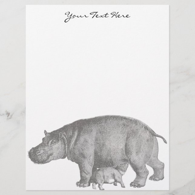 Vintage Hippo Letterhead (Frente)