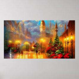 Vintage Holiday Art Poster