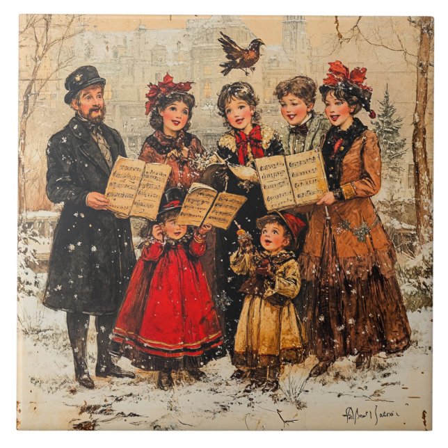 Vintage Holiday Carolers (Frente)