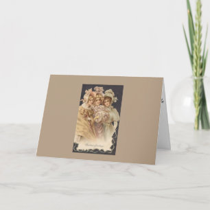 Vintage Holiday Women - Cartão de Natal vitorioso