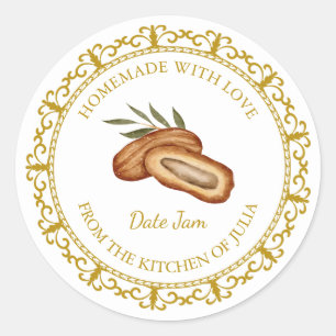 Vintage Homemade Data Emade Etiqueta de Emperramen