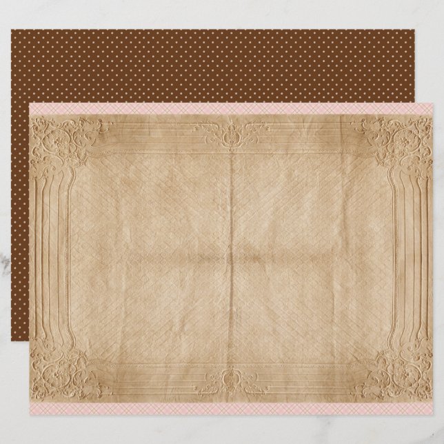 Vintage Honey Bee Journal Paper Sheet (Frente/Verso)