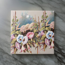Vintage HoneyBees Flores Pastagens de Jardins |