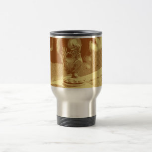 Vintage Hood Ornament Aluminium Caneca de viagem
