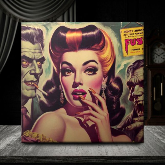 Vintage Horror Gótico Girl (Criador carregado)