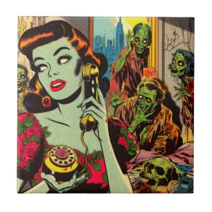 Vintage Horror Histórias em quadrinhos Zombie