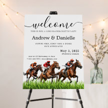 Vintage Horse Race Jockey Derby