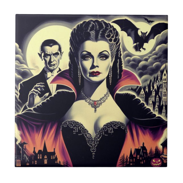 Vintage Hot Vampire Woman (Frente)