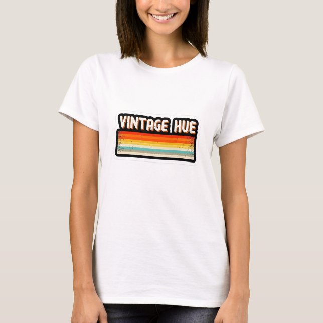 Vintage Hue - Camiseta feminina (Frente)