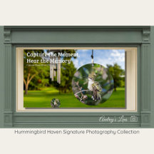 Vintage Hummingbird Art | Birthday Garden Gift