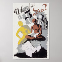 Vintage India Propaganda Poster
