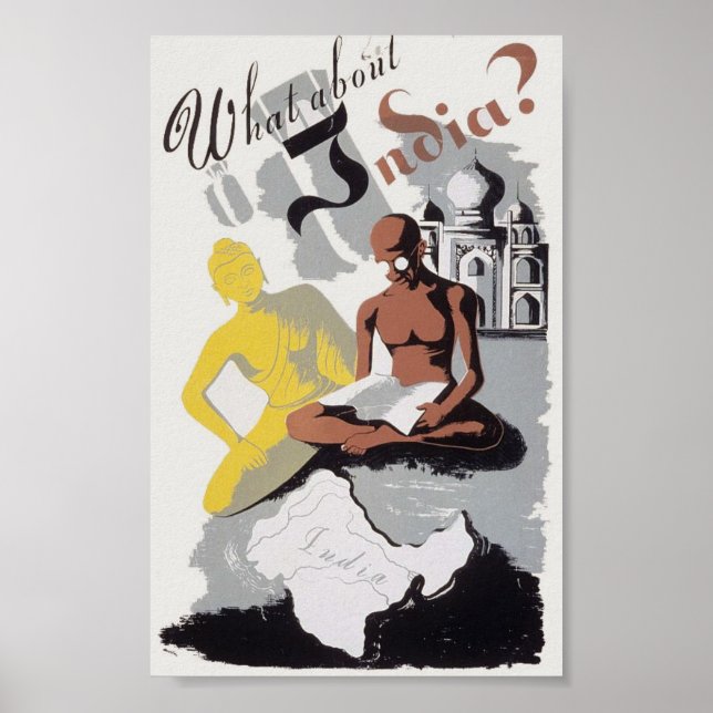 Vintage India Propaganda Poster (Frente)