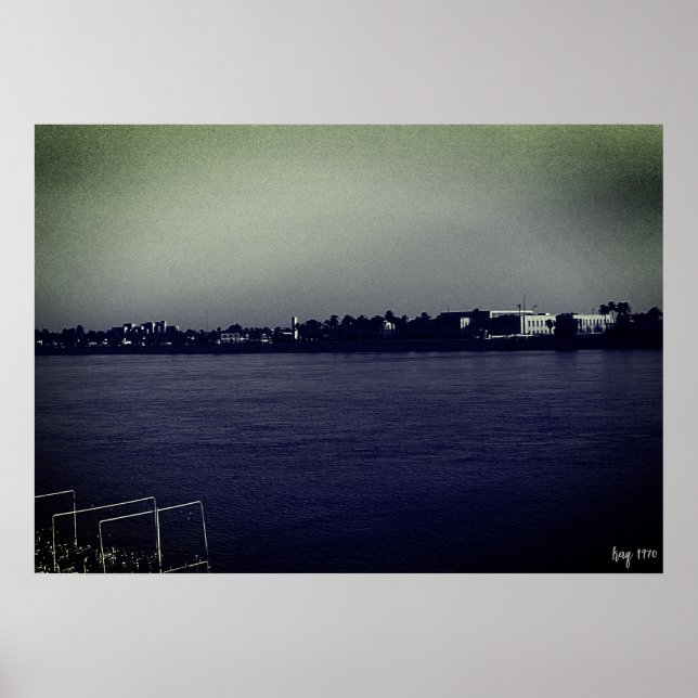 Vintage Iraq Baghdad forat river Poster (Frente)