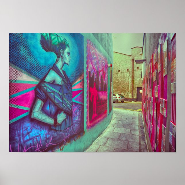 Vintage Ireland Street Art Poster (Frente)