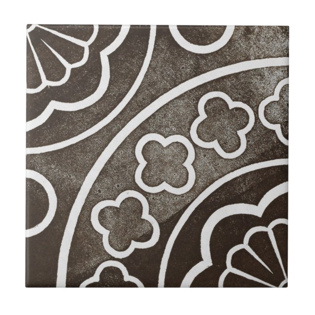 Vintage Irish Cerâmica Art Design Black (Frente)