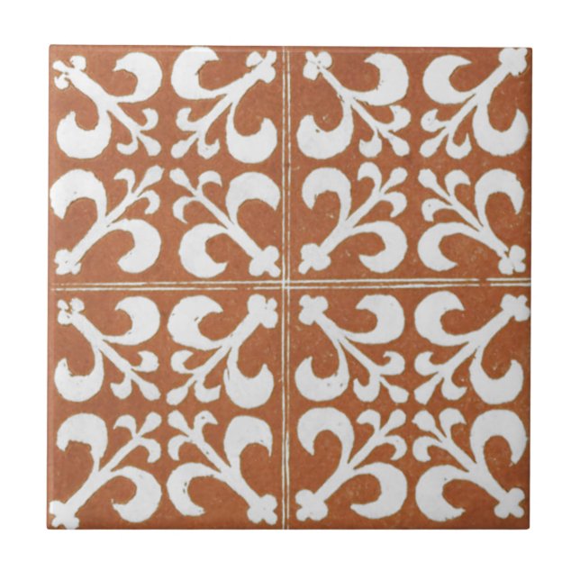 Vintage Irish Cerâmica Art Design Red (Frente)