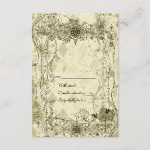 Vintage Italiano Verdigris rsvp com envelopes