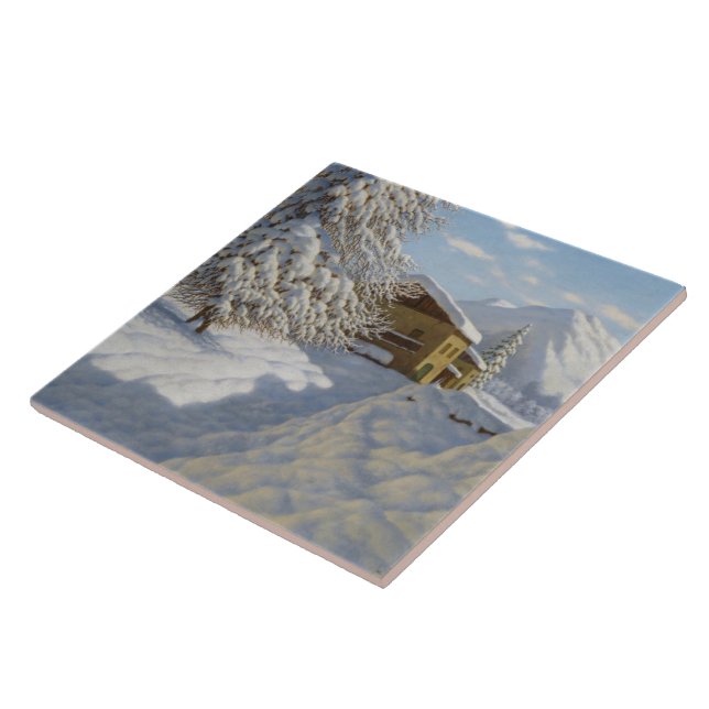 Vintage Ivan Choultse — Paisagem de inverno (Lateral)