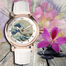 Vintage Japan, Excelente Wave do relógio kanji Kan