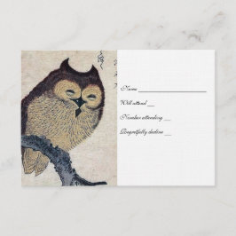 Vintage Japan Owl rsvp com envelopes