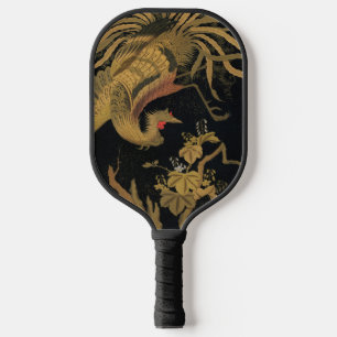 Vintage Japonês Phoenix Gold Black Bird