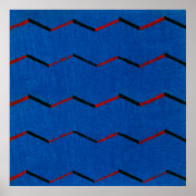 Vintage Japonês Textile Woodblock Poster Impressão