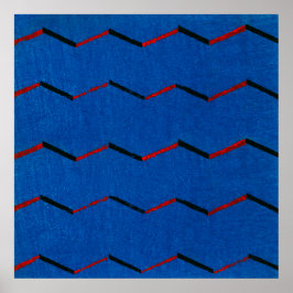 Vintage Japonês Textile Woodblock Poster Impressão