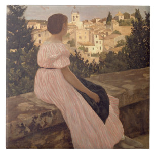 Vintage Jean Frederic Bazille O Vestido Rosa