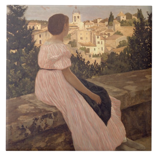Vintage Jean Frederic Bazille O Vestido Rosa (Frente)