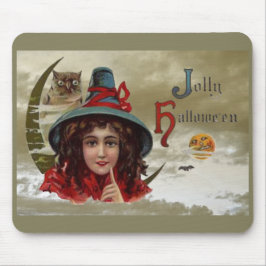 Vintage Jolly Halloween Bruxelles Mouse Pad