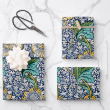 Vintage Kennet Floral William Morris art Blue