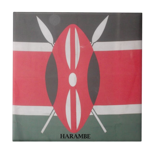 Vintage Kenya Flag Harambe Design (Frente)